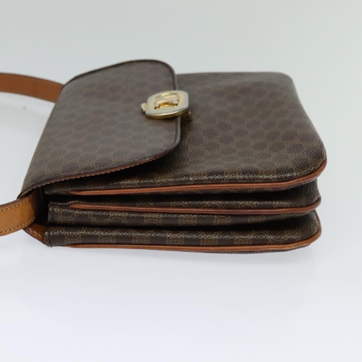 Celine Celine Vintage Macadam Shoulder Bag Canvas and Leather Size ONE SIZE - 3 Thumbnail