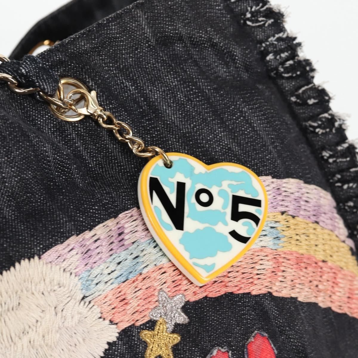 Chanel Chanel Night Flight Tote Embroidered Denim Size ONE SIZE - 18 Thumbnail