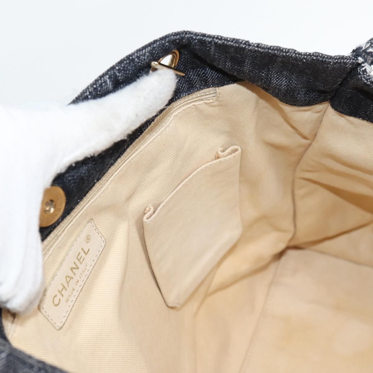 Chanel Chanel Night Flight Tote Embroidered Denim Size ONE SIZE - 21 Thumbnail