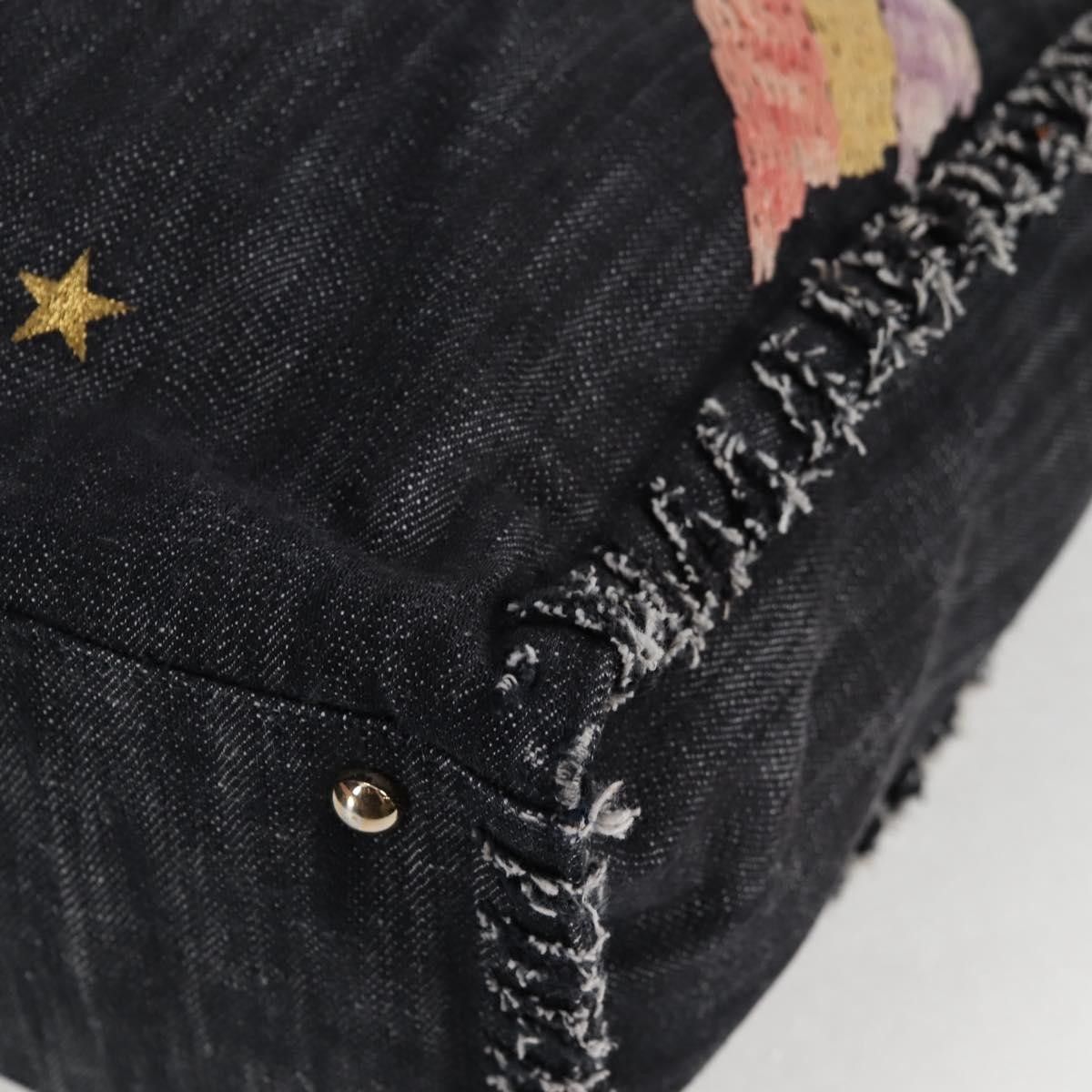 Chanel Chanel Night Flight Tote Embroidered Denim Size ONE SIZE - 10 Thumbnail