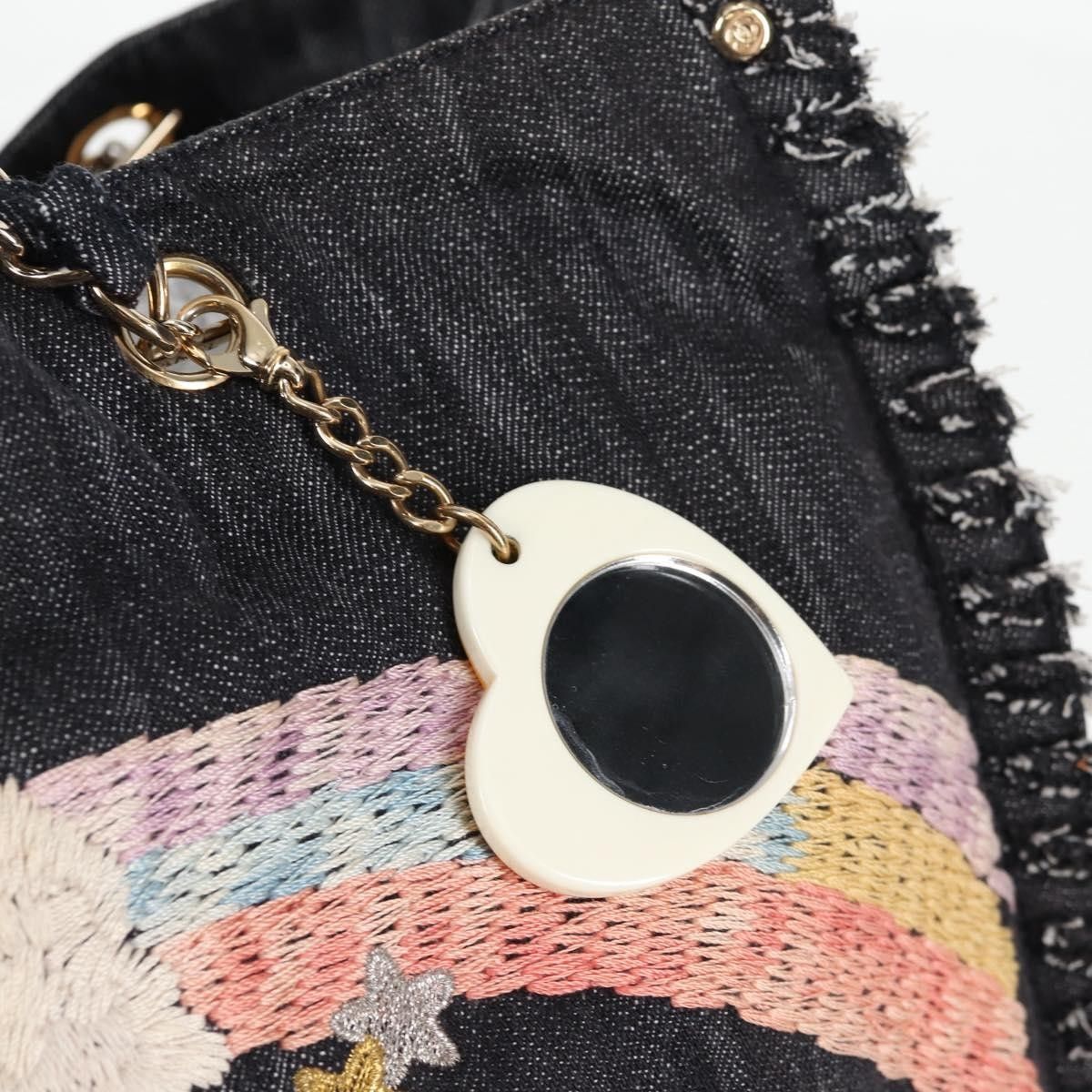 Chanel Chanel Night Flight Tote Embroidered Denim Size ONE SIZE - 13 Thumbnail