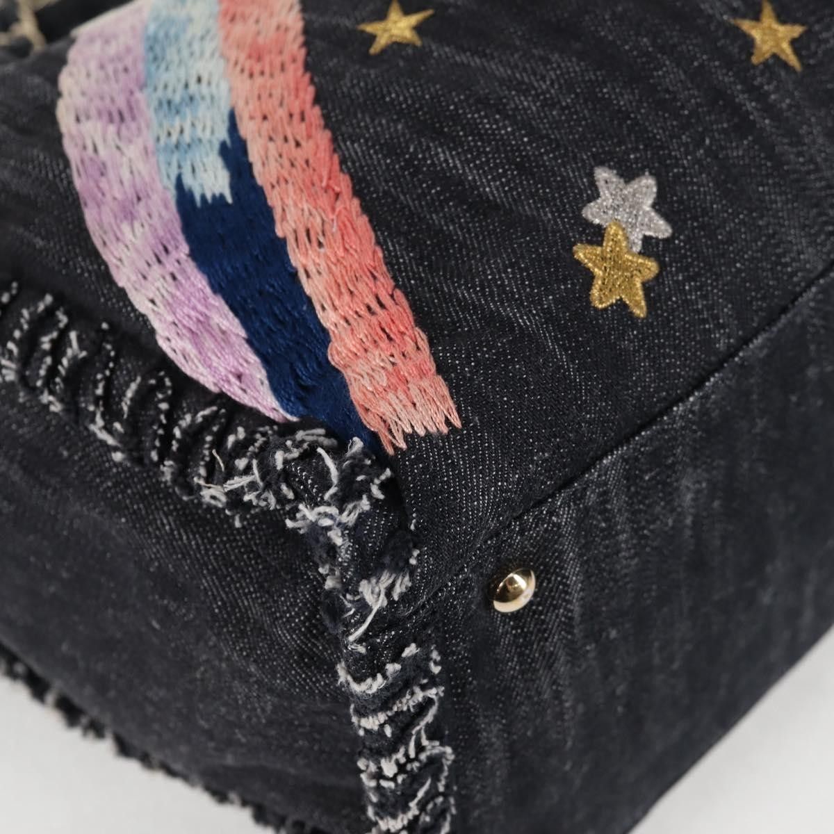 Chanel Chanel Night Flight Tote Embroidered Denim Size ONE SIZE - 9 Thumbnail