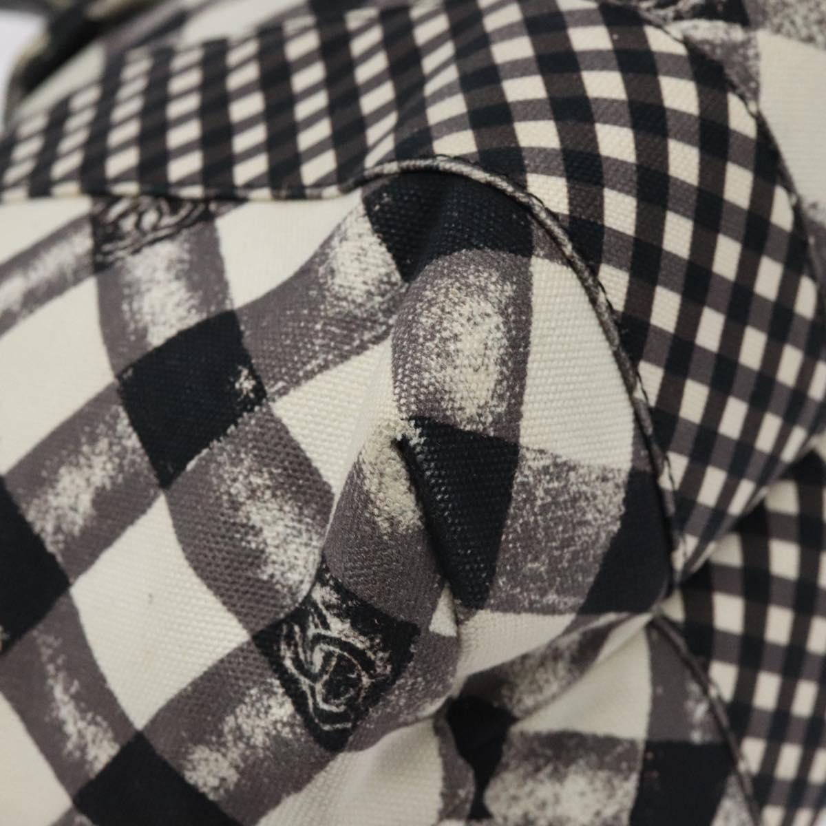 Chanel Chanel Top Handle Satchel Gingham Print Canvas Size ONE SIZE - 9 Thumbnail