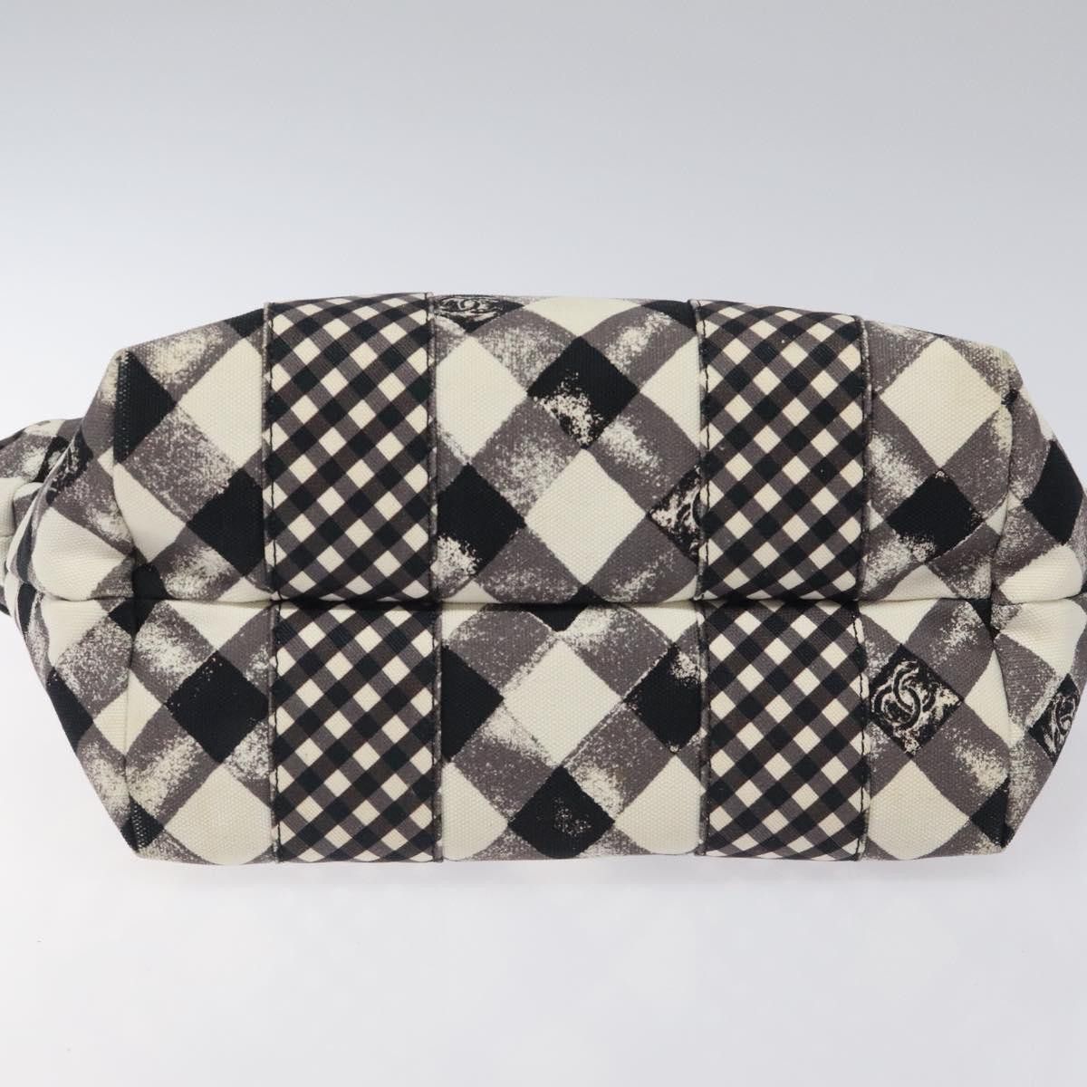 Chanel Chanel Top Handle Satchel Gingham Print Canvas Size ONE SIZE - 16 Thumbnail