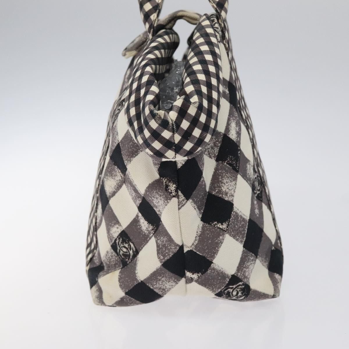 Chanel Chanel Top Handle Satchel Gingham Print Canvas Size ONE SIZE - 4 Thumbnail
