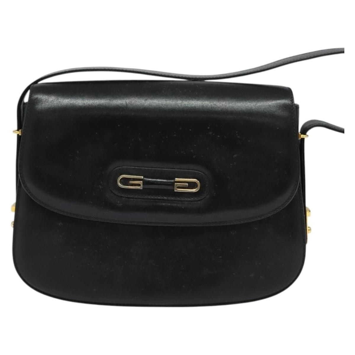 Gucci Gucci Vintage double G logo shoulder bag Leather Size ONE SIZE - 18 Thumbnail