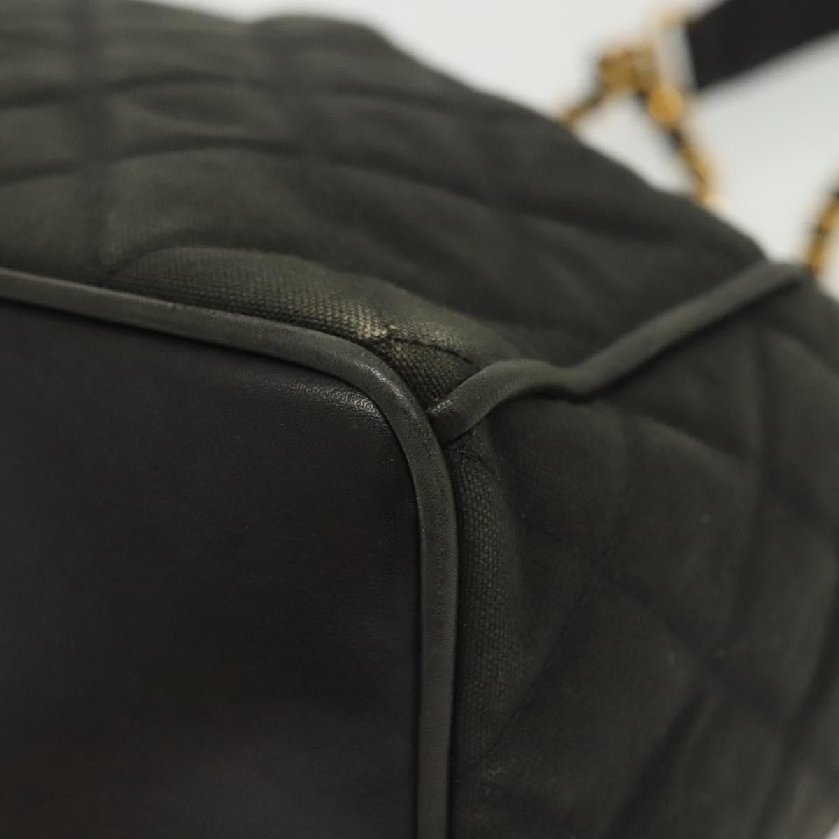 Chanel Chanel Vintage Drawstring Chain Bucket Bag Quilted Canvas Size ONE SIZE - 10 Thumbnail