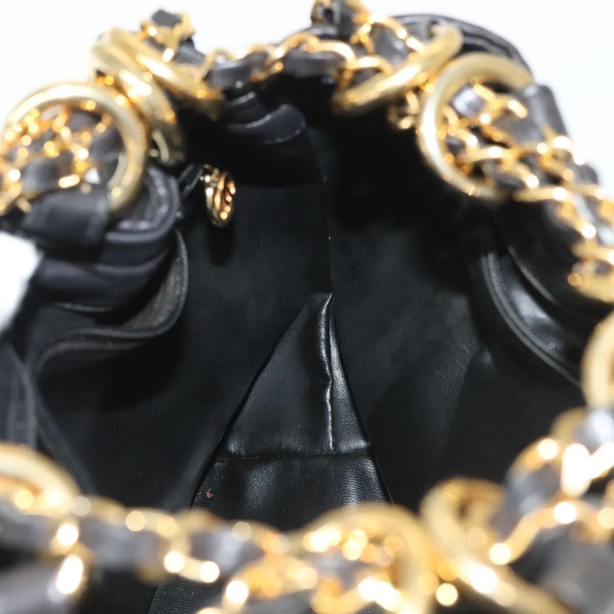 Chanel Chanel Vintage Drawstring Chain Bucket Bag Quilted Canvas Size ONE SIZE - 14 Thumbnail