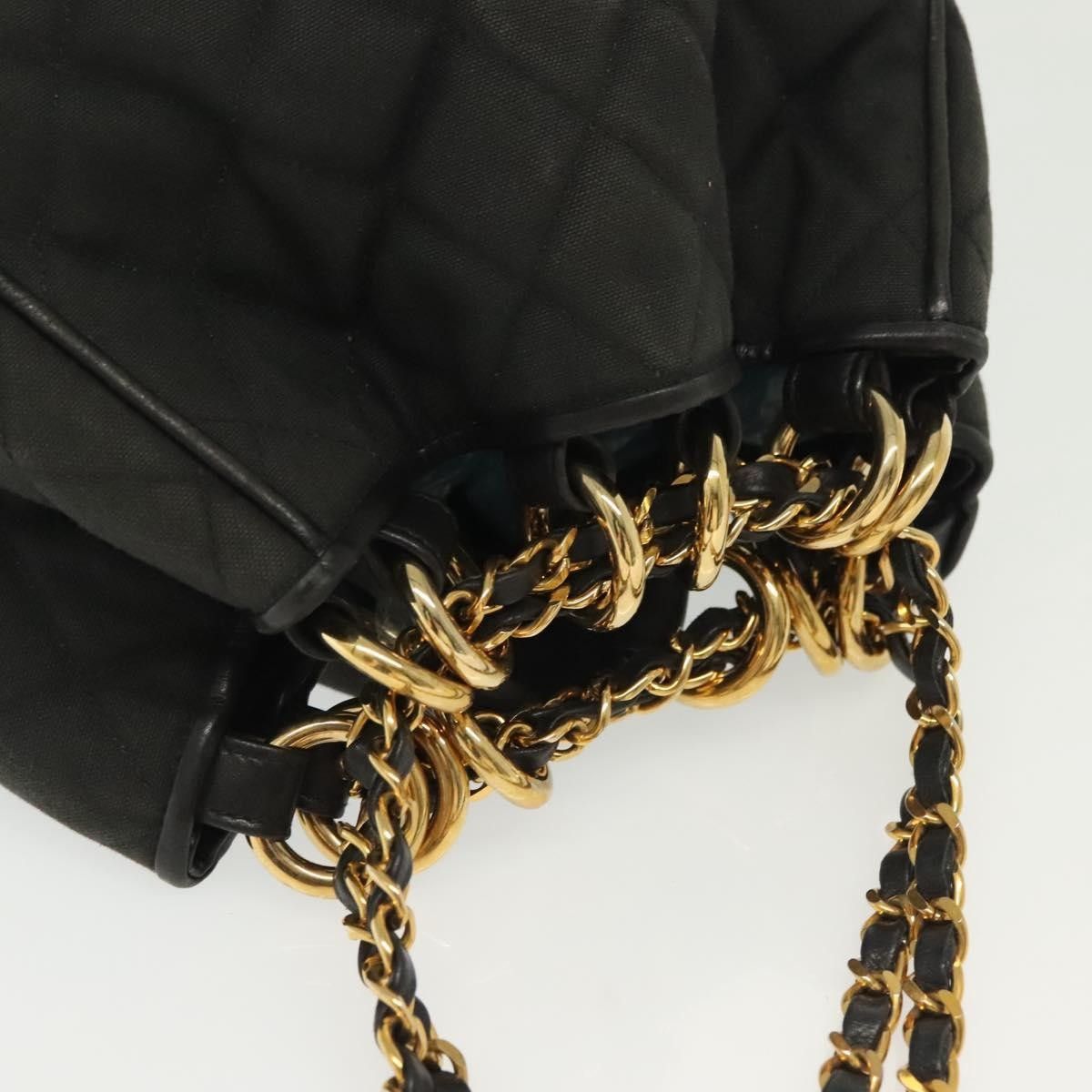 Chanel Chanel Vintage Drawstring Chain Bucket Bag Quilted Canvas Size ONE SIZE - 16 Thumbnail