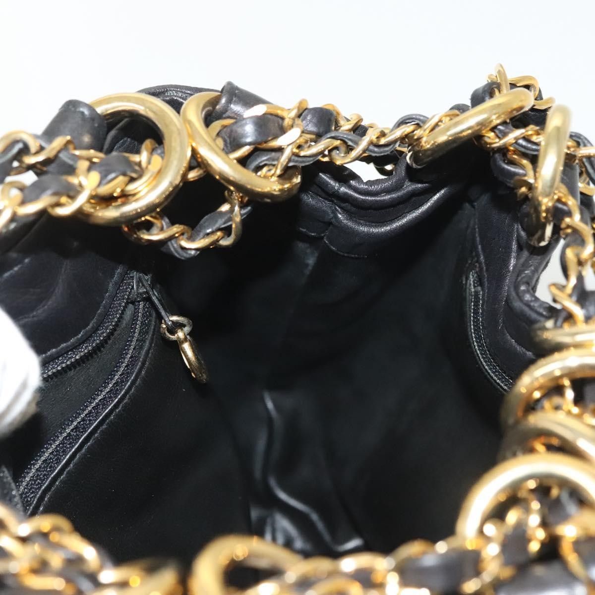 Chanel Chanel Vintage Drawstring Chain Bucket Bag Quilted Canvas Size ONE SIZE - 13 Thumbnail