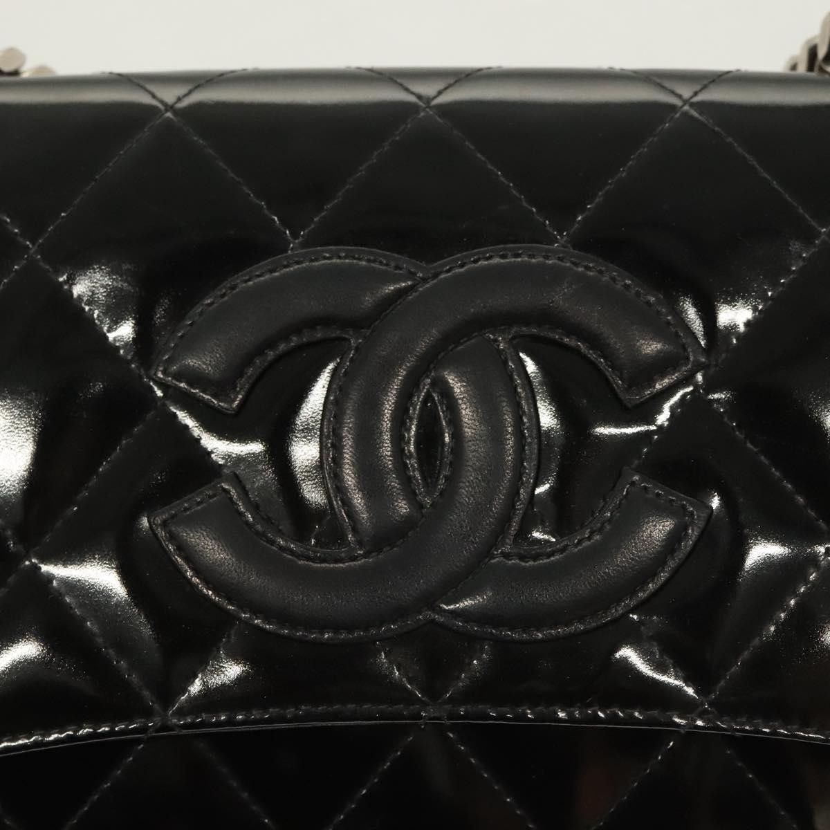 Chanel Chanel Vintage ID Bracelet Flap Bag Quilted Patent Size ONE SIZE - 19 Thumbnail