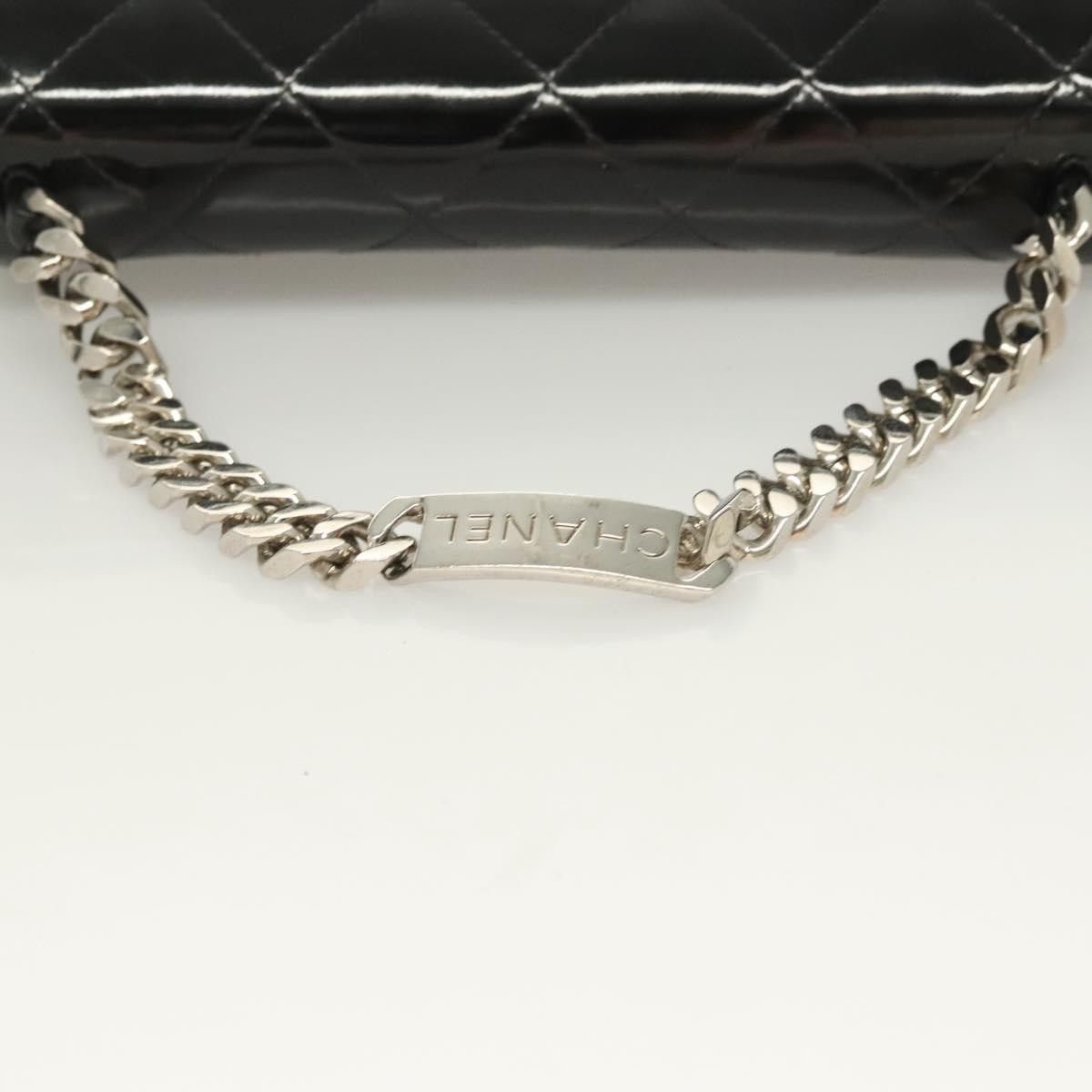 Chanel Chanel Vintage ID Bracelet Flap Bag Quilted Patent Size ONE SIZE - 14 Thumbnail