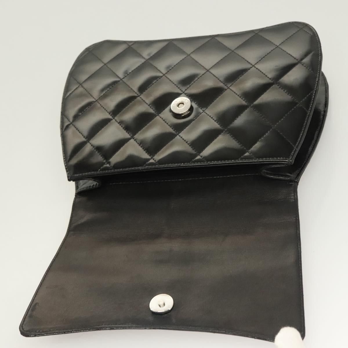 Chanel Chanel Vintage ID Bracelet Flap Bag Quilted Patent Size ONE SIZE - 13 Thumbnail