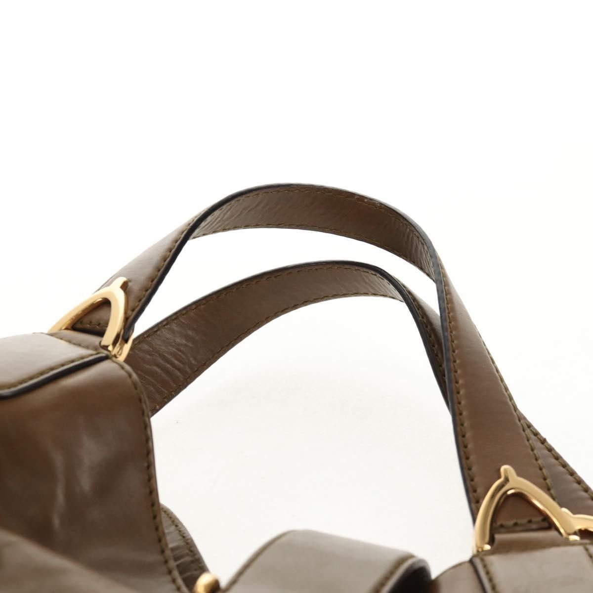 Gucci Gucci Soft Stirrup Tote Leather Size ONE SIZE - 17 Thumbnail