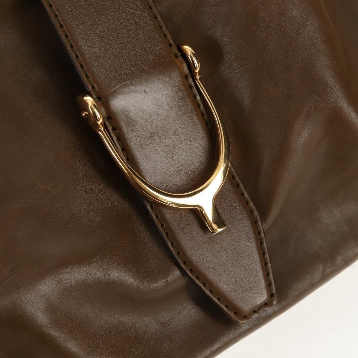 Gucci Gucci Soft Stirrup Tote Leather Size ONE SIZE - 13 Thumbnail