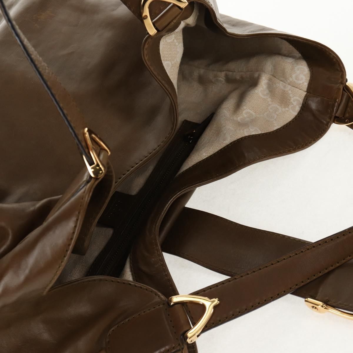 Gucci Gucci Soft Stirrup Tote Leather Size ONE SIZE - 16 Thumbnail