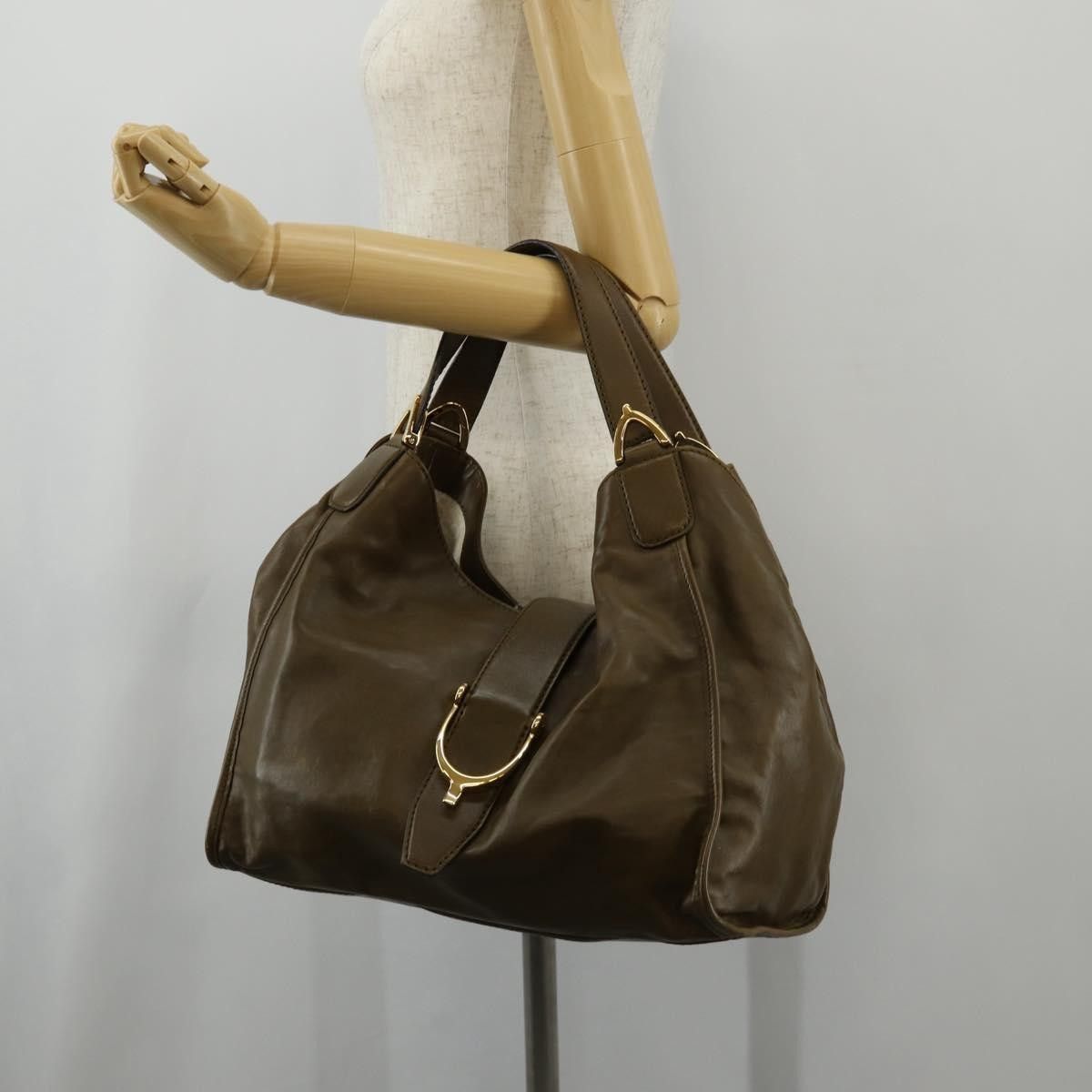 Gucci Gucci Soft Stirrup Tote Leather Size ONE SIZE - 14 Thumbnail