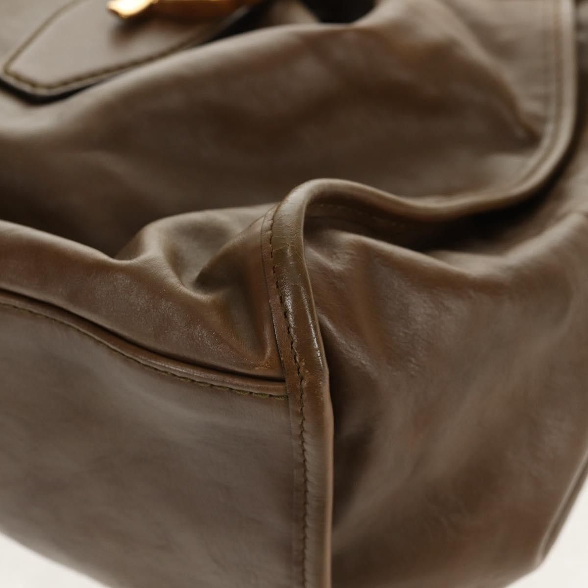 Gucci Gucci Soft Stirrup Tote Leather Size ONE SIZE - 9 Thumbnail