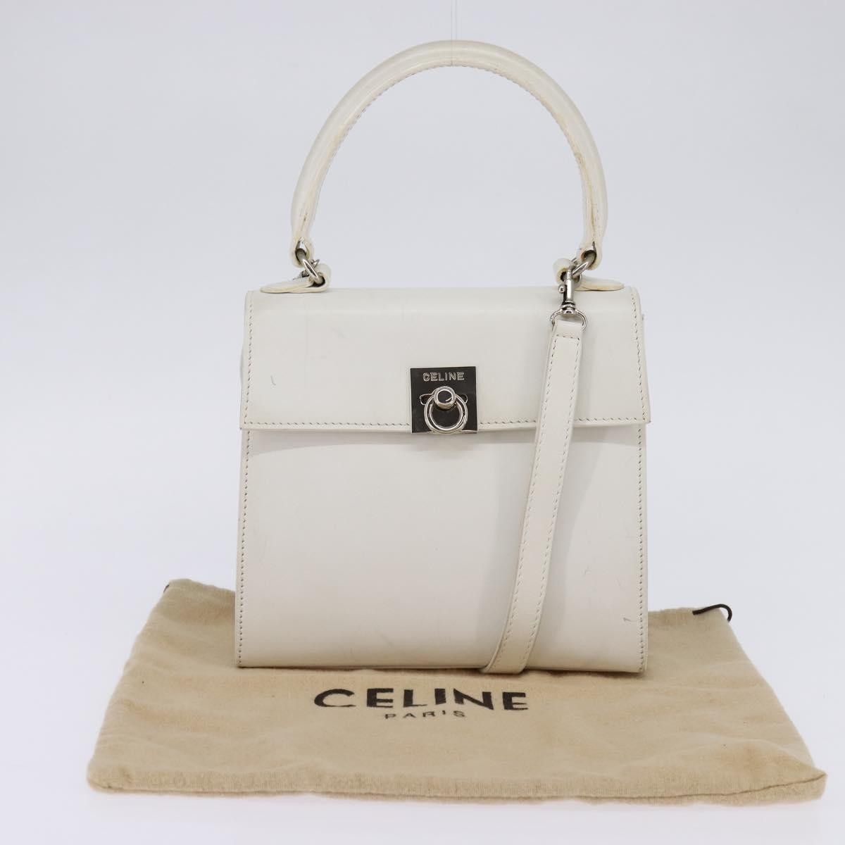 Celine Celine Gancini Handbag Leather Size ONE SIZE - 14 Thumbnail