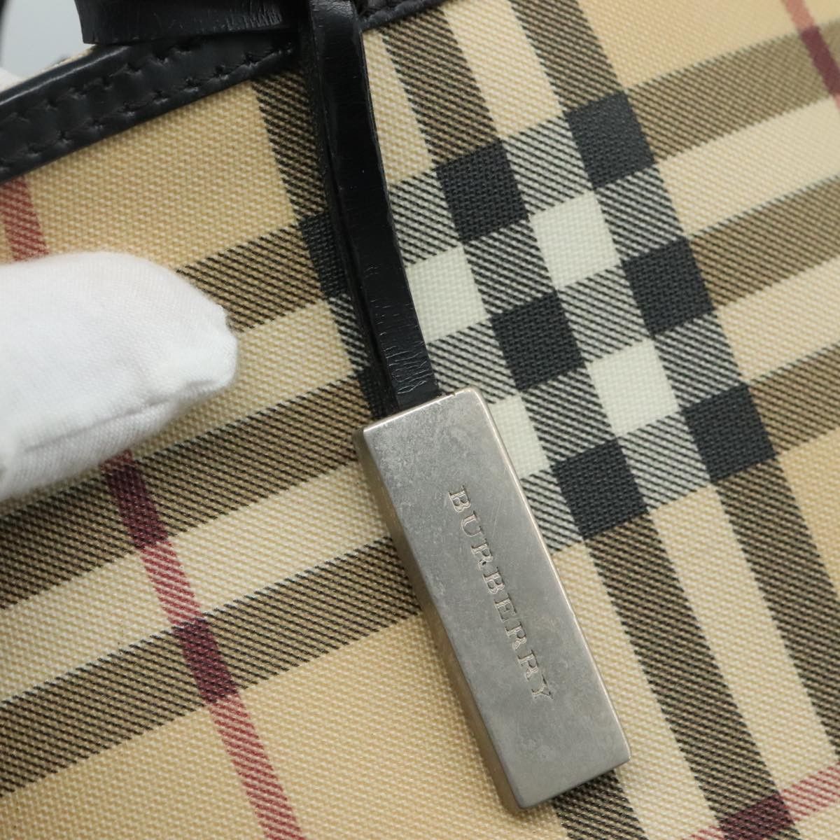 Burberry Burberry Nova Check Tote Canvas and Leather Size ONE SIZE - 17 Thumbnail