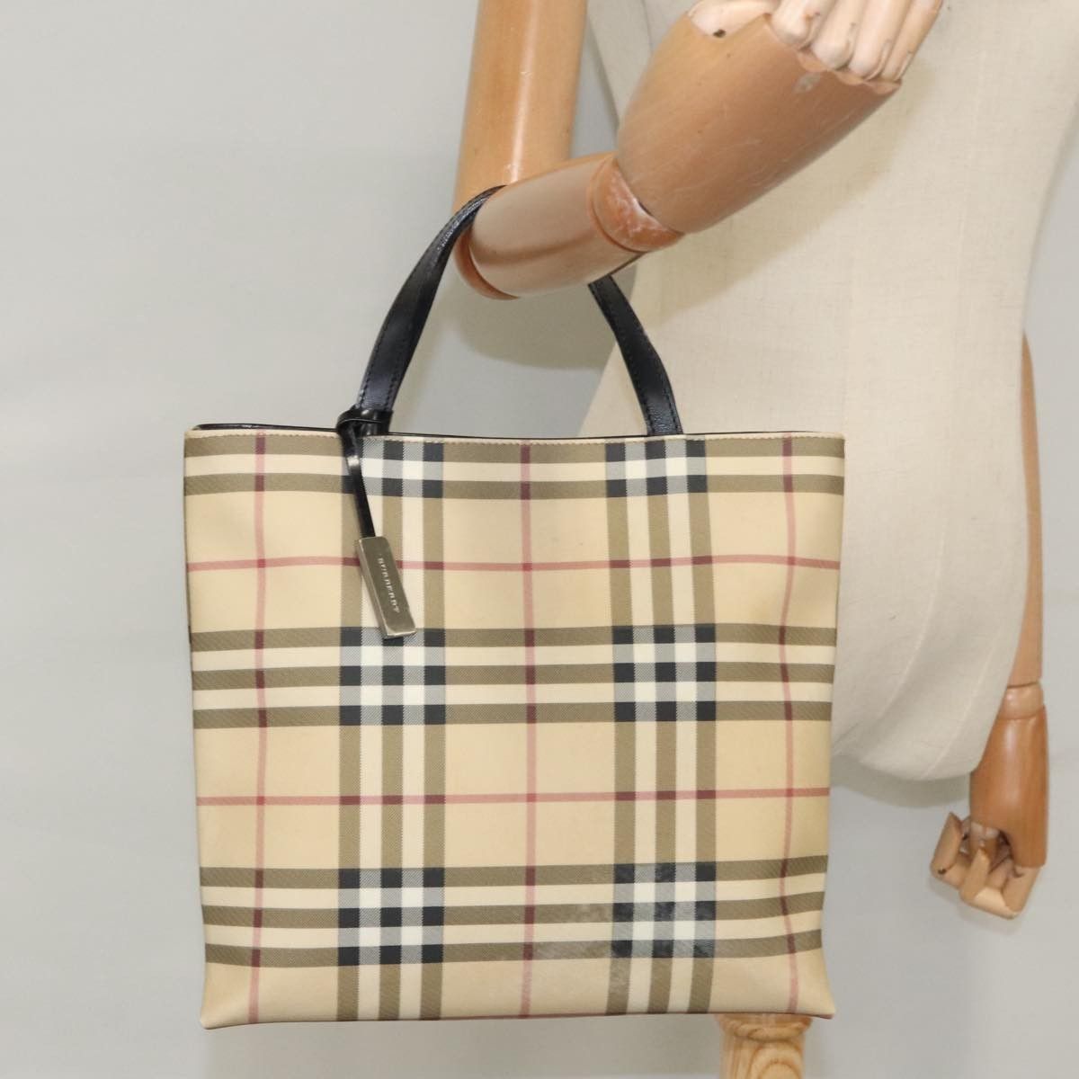 Burberry Burberry Top Handle Tote Nova Check Canvas Size ONE SIZE - 13 Thumbnail