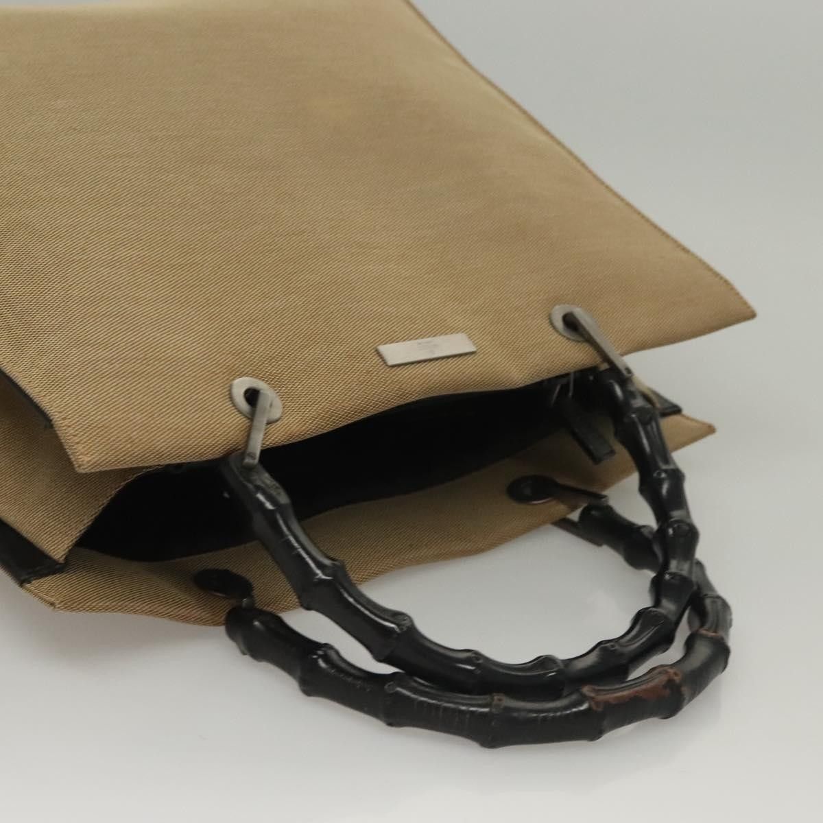 Gucci Gucci Vintage Bamboo Handle Tote Canvas Size ONE SIZE - 8 Thumbnail