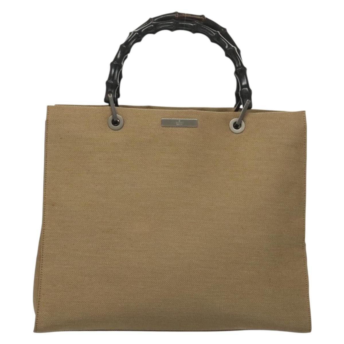 Gucci Gucci Vintage Bamboo Handle Tote Canvas Size ONE SIZE - 19 Thumbnail