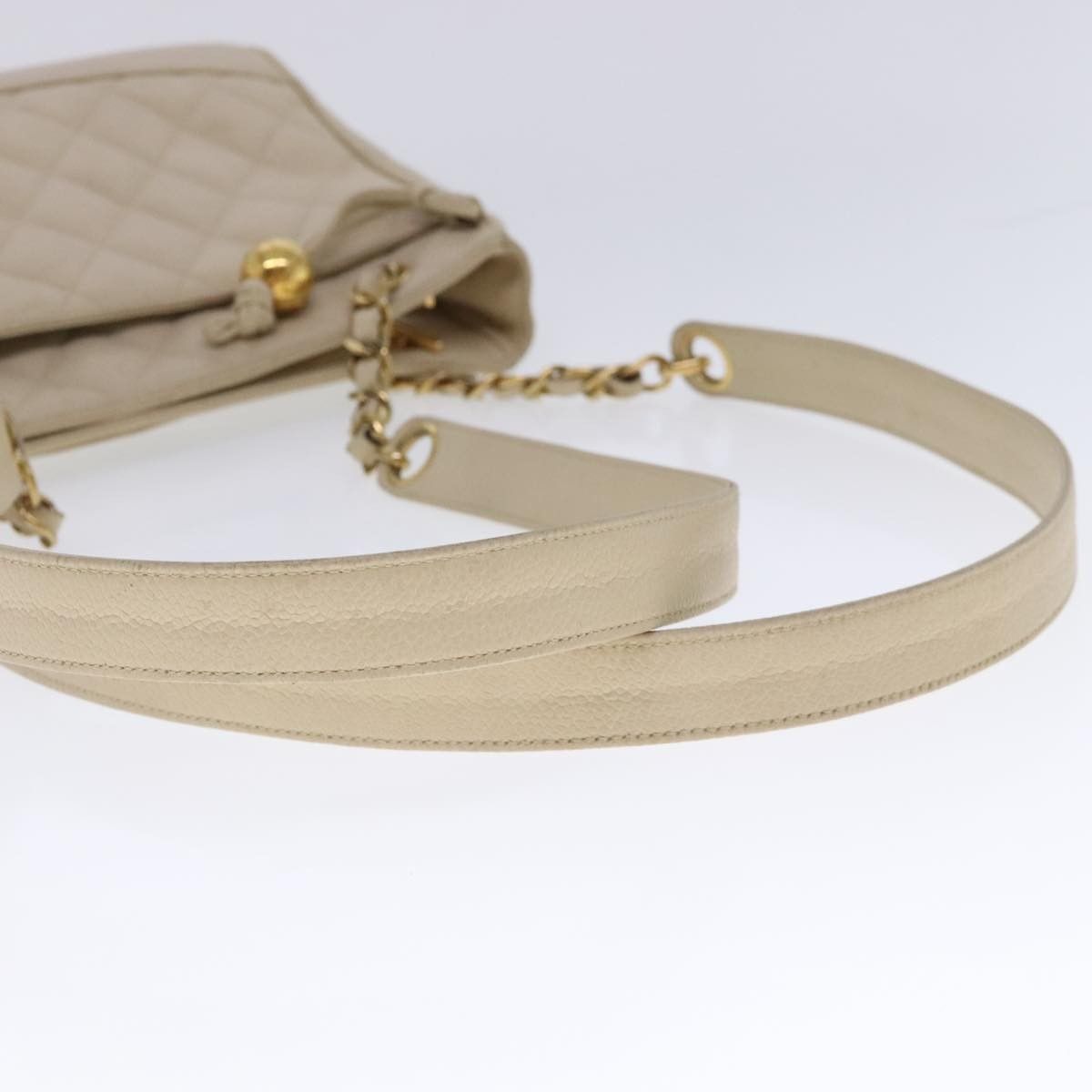 Chanel Chanel Vintage Slit Pocket Shoulder Bag Quilted Caviar Size ONE SIZE - 9 Thumbnail