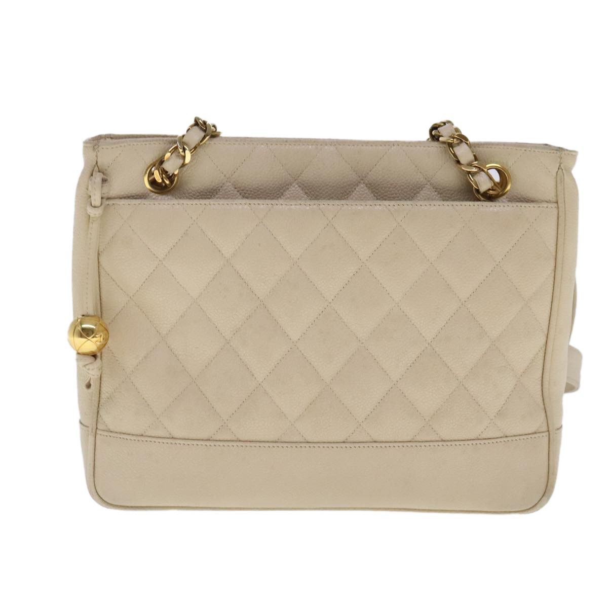 Chanel Chanel Vintage Slit Pocket Shoulder Bag Quilted Caviar Size ONE SIZE - 19 Thumbnail