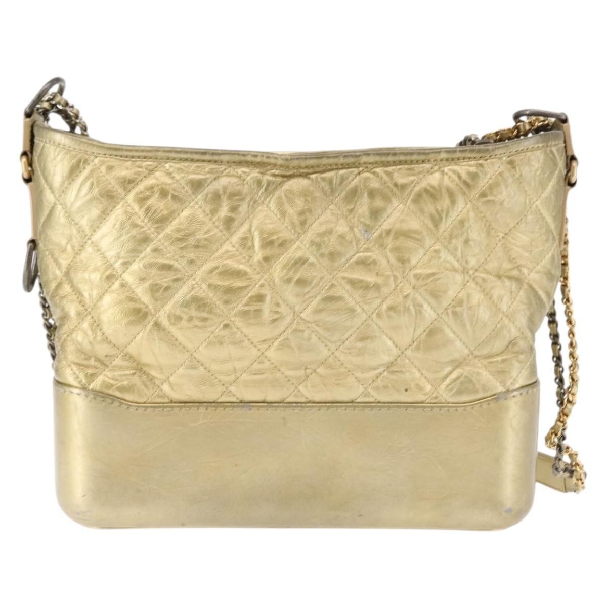 Chanel Chanel Gabrielle Hobo Quilted Metallic Aged Calfskin Size ONE SIZE - 2 Thumbnail