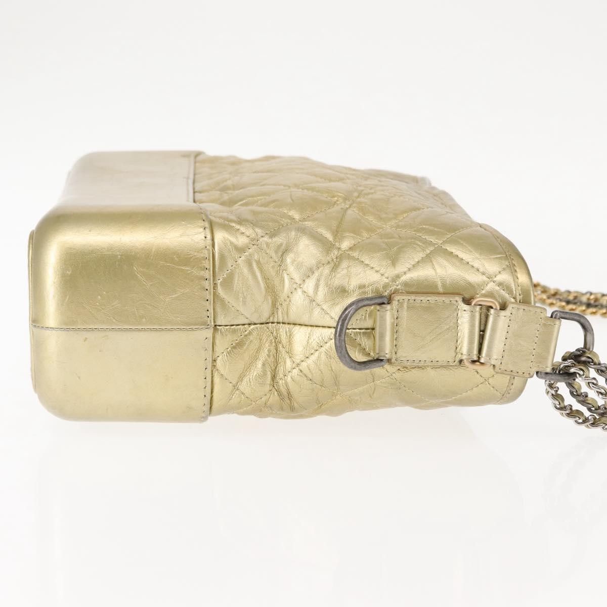 Chanel Chanel Gabrielle Hobo Quilted Metallic Aged Calfskin Size ONE SIZE - 3 Thumbnail