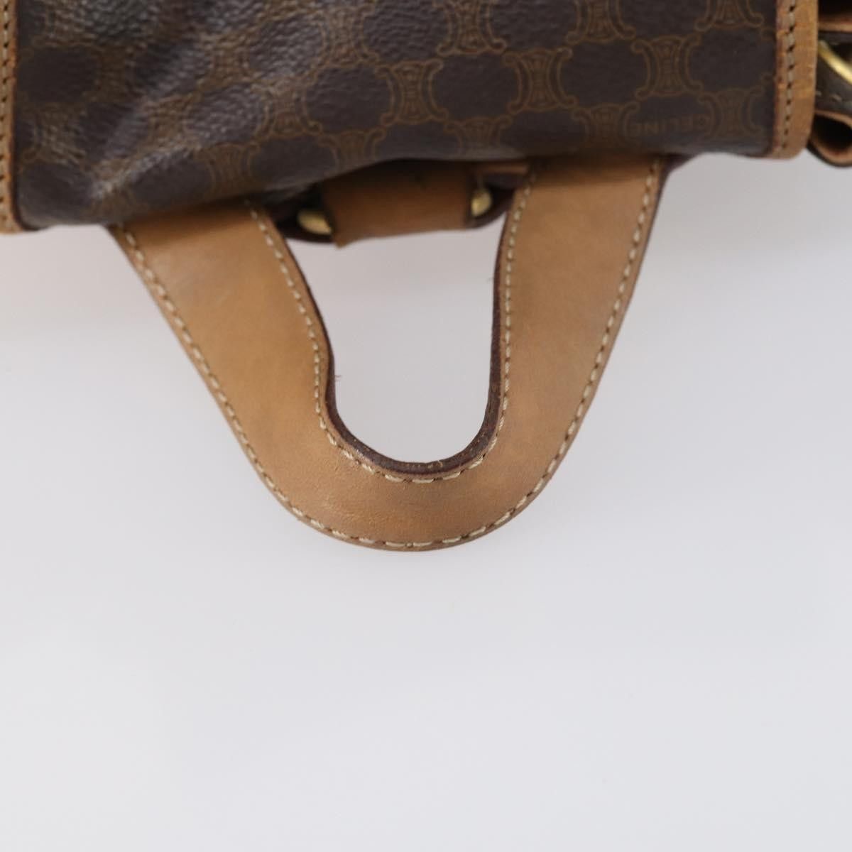 Celine Celine Vintage Drawstring Flap Backpack Macadam Coated Canvas Size ONE SIZE - 7 Thumbnail