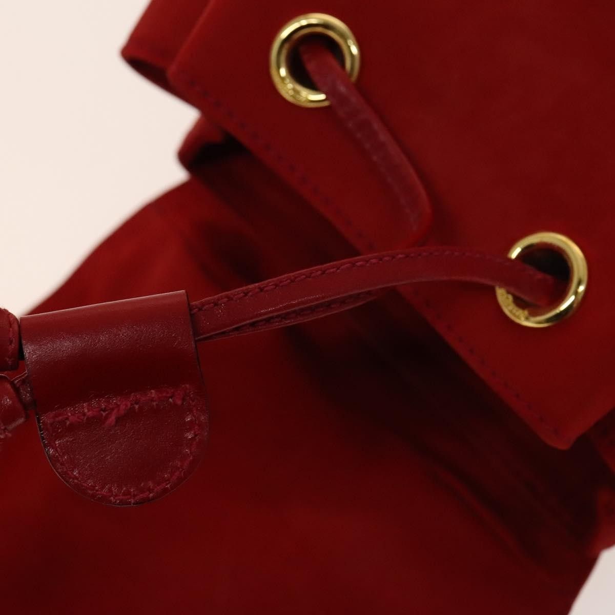 Salvatore Ferragamo Salvatore Ferragamo Gancini Flap Drawstring Suede Size ONE SIZE - 17 Thumbnail