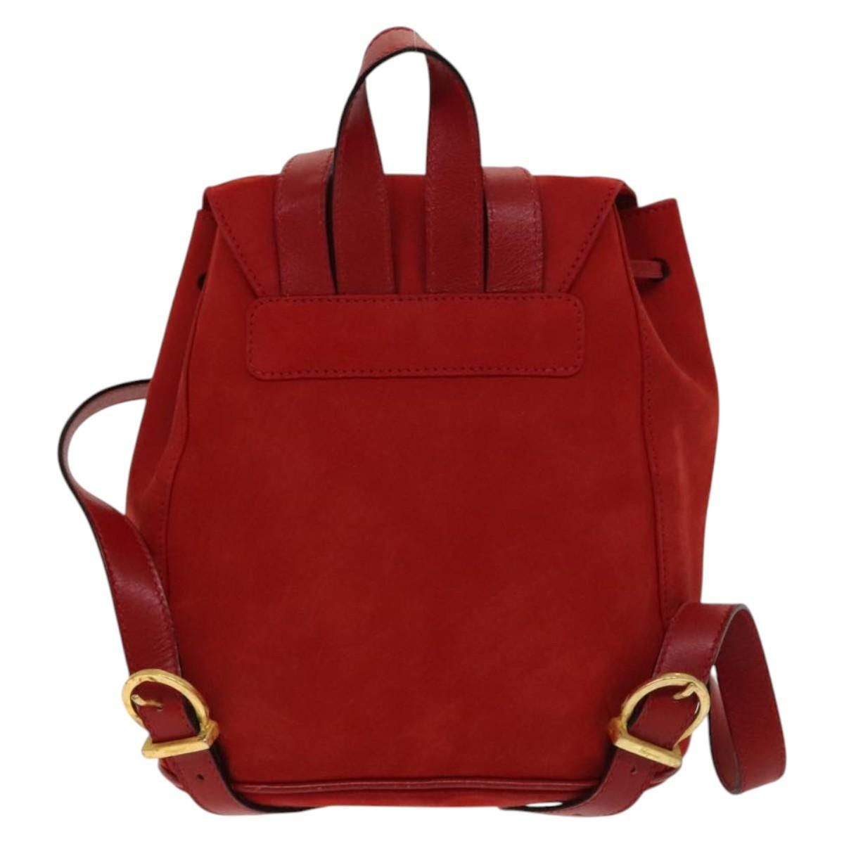 Salvatore Ferragamo Salvatore Ferragamo Gancini Flap Drawstring Suede Size ONE SIZE - 2 Thumbnail