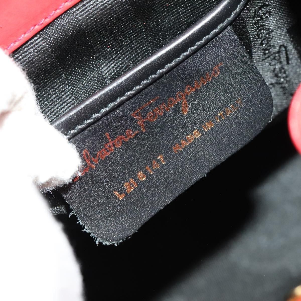 Salvatore Ferragamo Salvatore Ferragamo Gancini Flap Drawstring Suede Size ONE SIZE - 6 Thumbnail