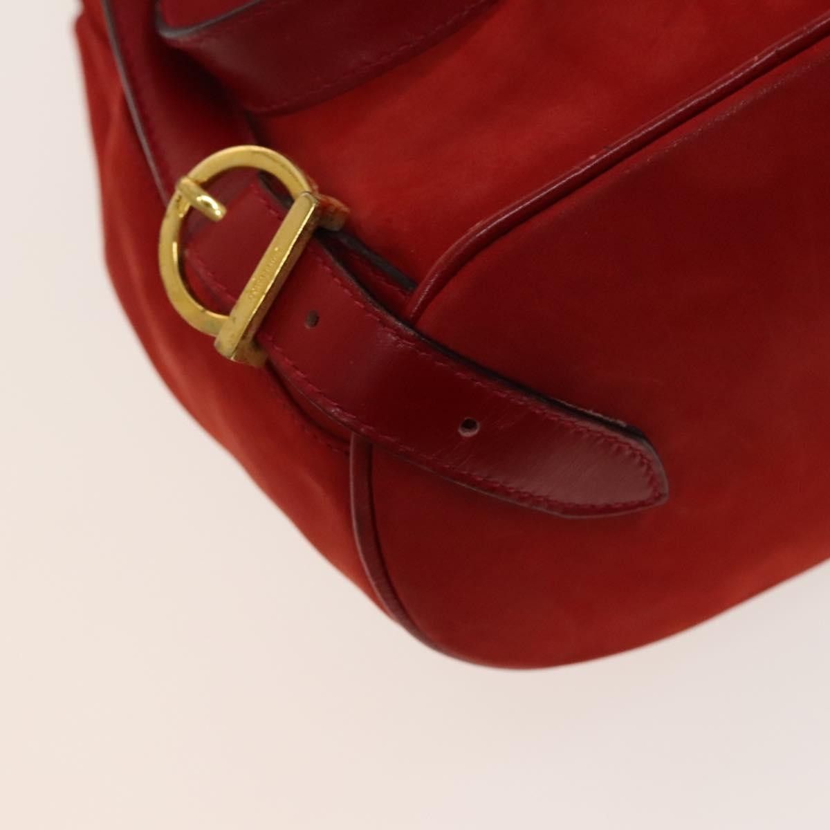 Salvatore Ferragamo Salvatore Ferragamo Gancini Flap Drawstring Suede Size ONE SIZE - 12 Thumbnail