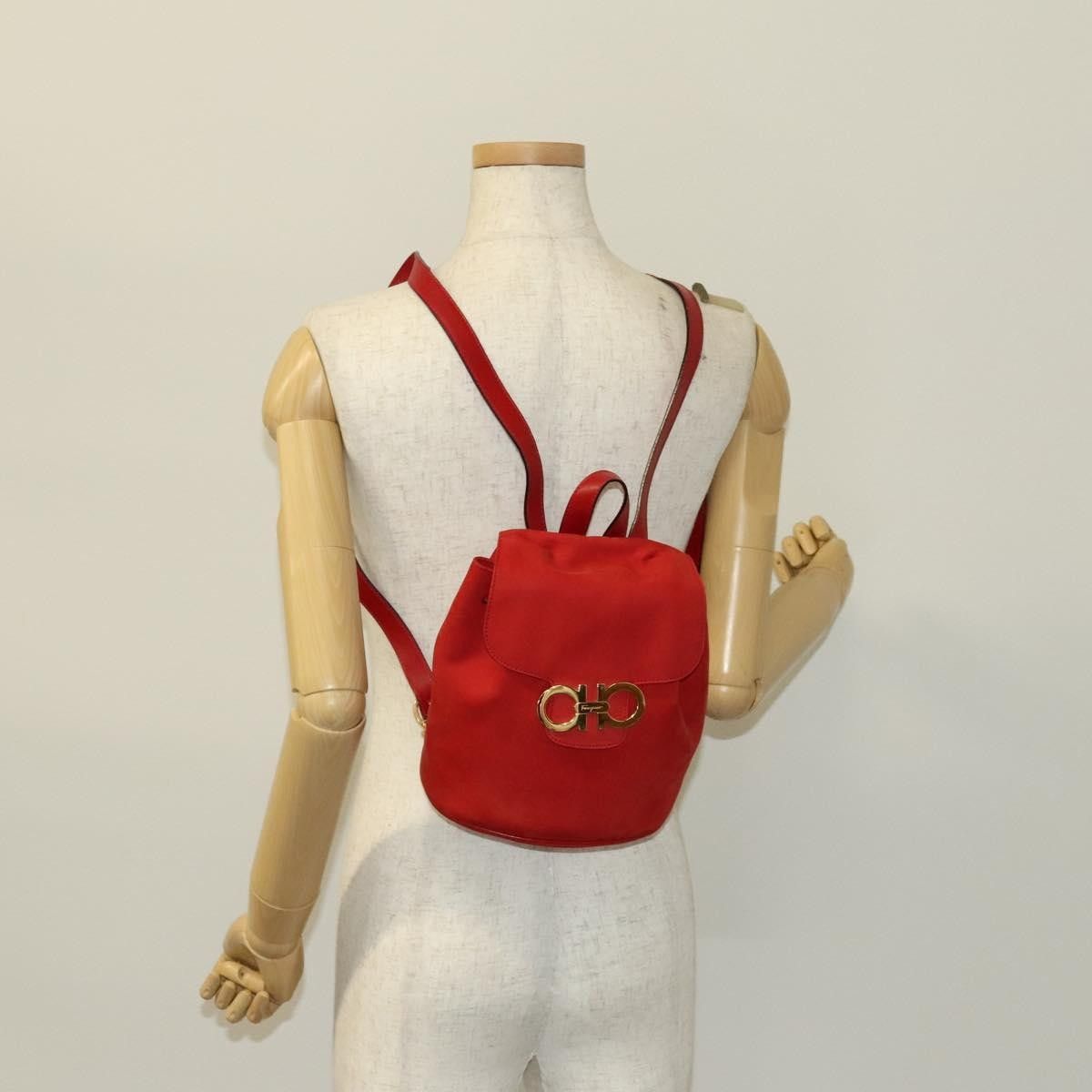 Salvatore Ferragamo Salvatore Ferragamo Gancini Flap Drawstring Suede Size ONE SIZE - 14 Thumbnail