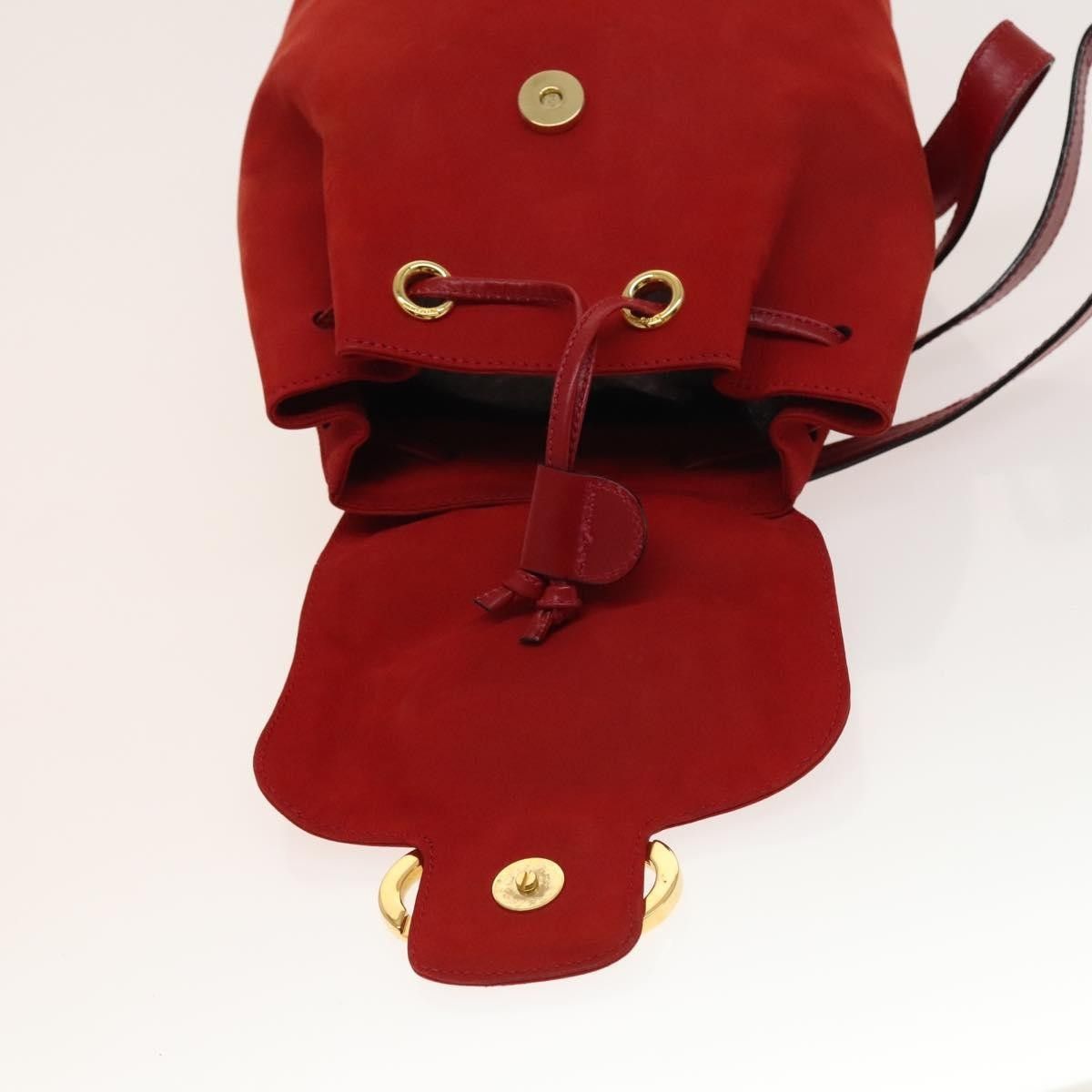 Salvatore Ferragamo Salvatore Ferragamo Gancini Flap Drawstring Suede Size ONE SIZE - 13 Thumbnail