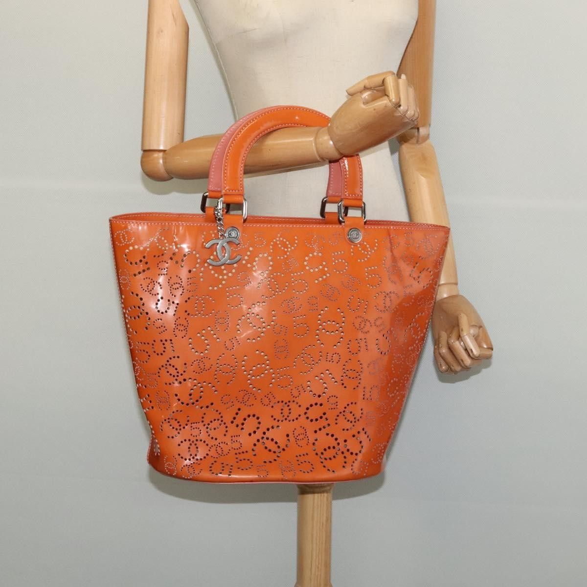Chanel Chanel CC No.5 Shopping Tote Perforated Patent Size ONE SIZE - 14 Thumbnail
