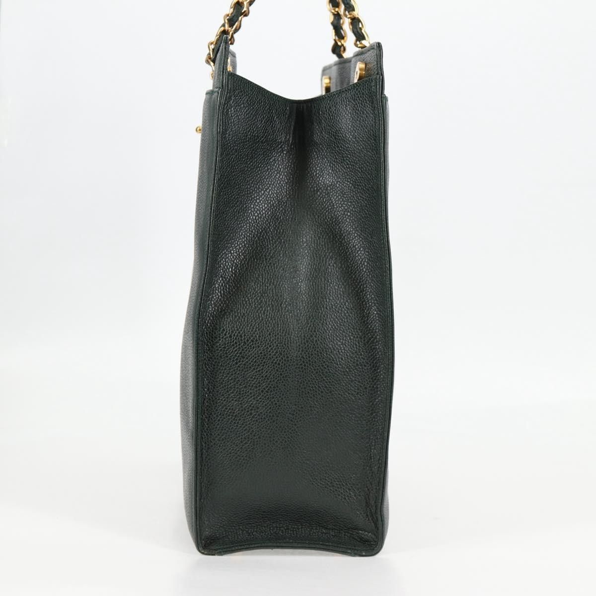 Chanel Chanel Vintage CC Lock Pocket Chain Tote Caviar Size ONE SIZE - 3 Thumbnail