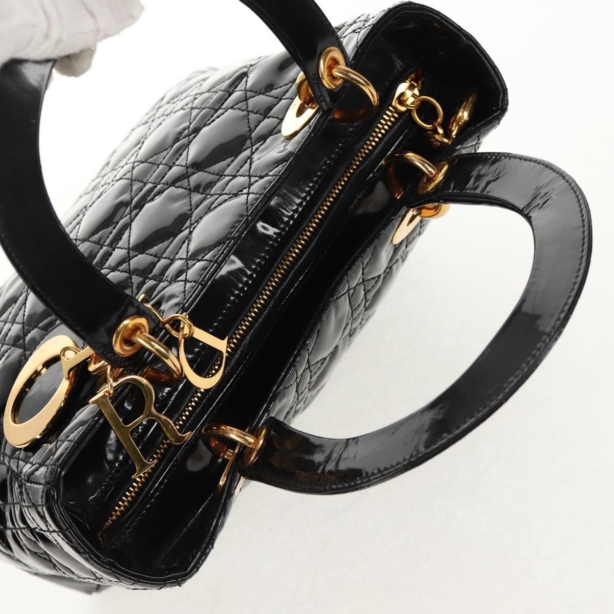 Dior Christian Dior Lady Dior Bag Patent Size ONE SIZE - 6 Thumbnail