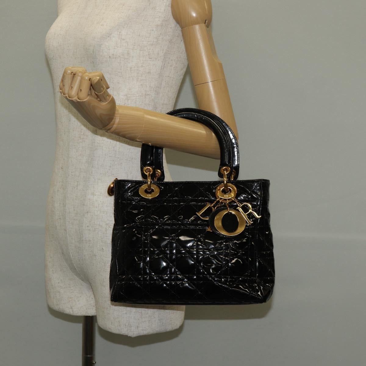 Dior Christian Dior Lady Dior Bag Patent Size ONE SIZE - 25 Thumbnail