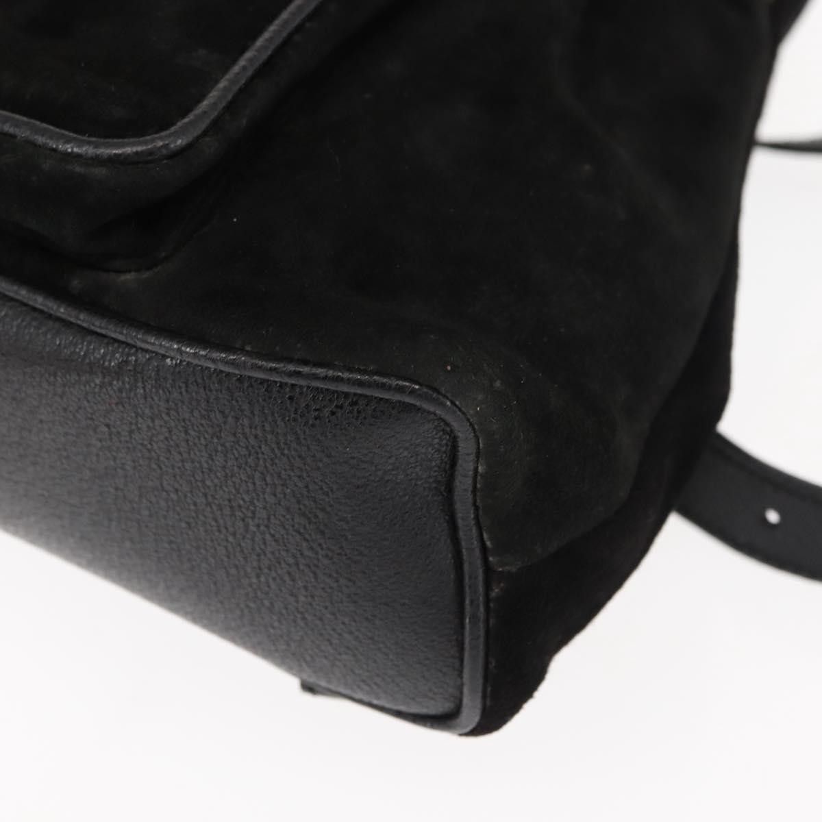 Gucci Gucci Vintage Bamboo Backpack Suede Size ONE SIZE - 10 Thumbnail