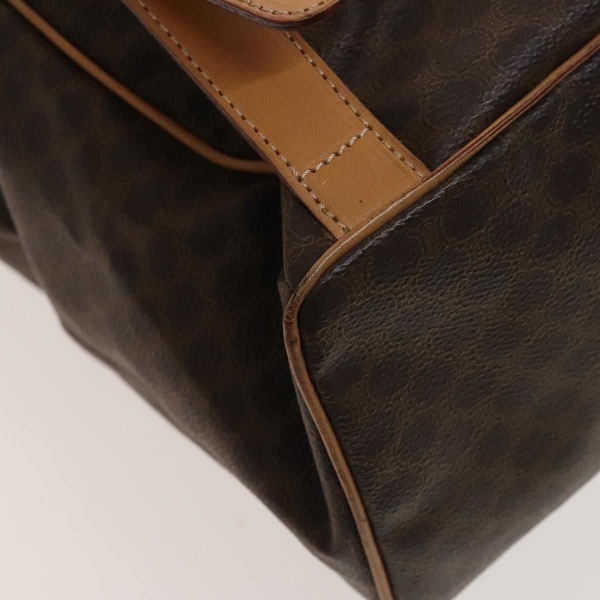 Celine Celine Vintage Drawstring Flap Backpack Macadam Coated Canvas Size ONE SIZE - 11 Thumbnail