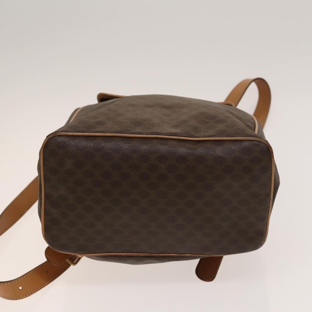 Celine Celine Vintage Drawstring Flap Backpack Macadam Coated Canvas Size ONE SIZE - 19 Thumbnail