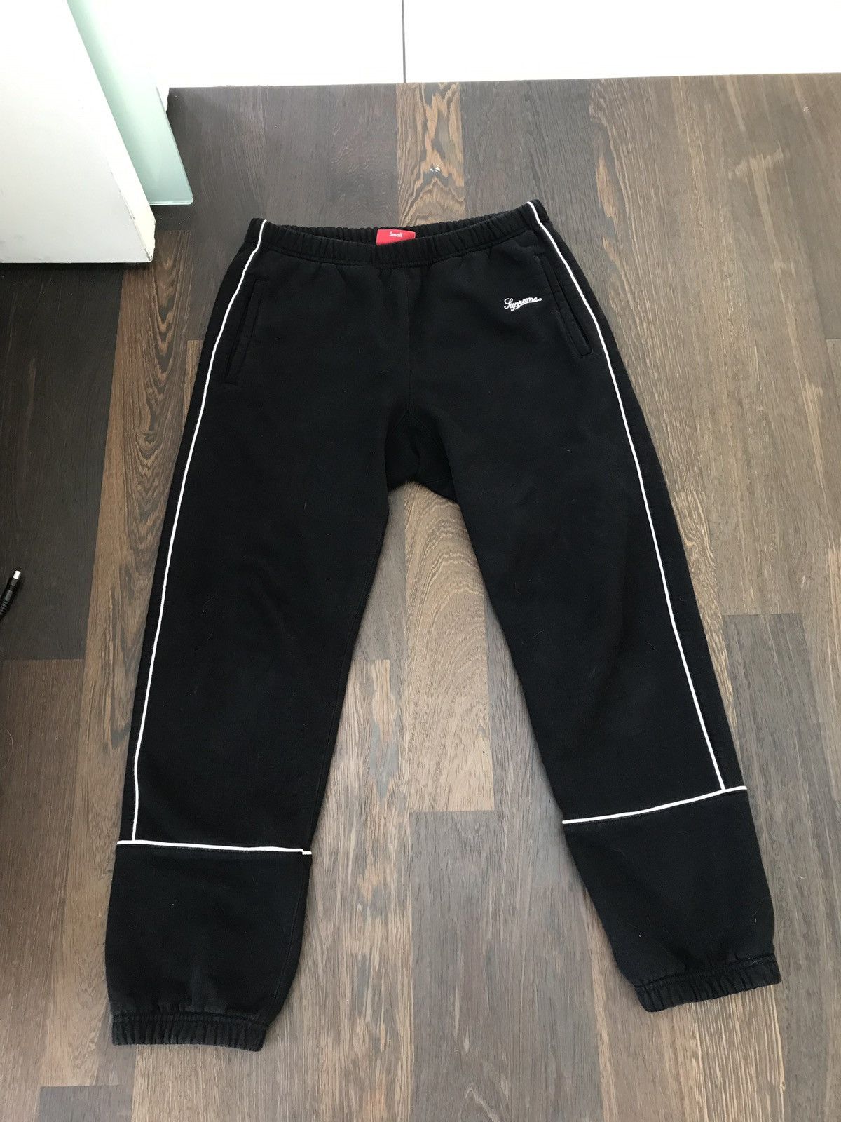 Supreme Supreme Piping Sweatpants Black Grailed