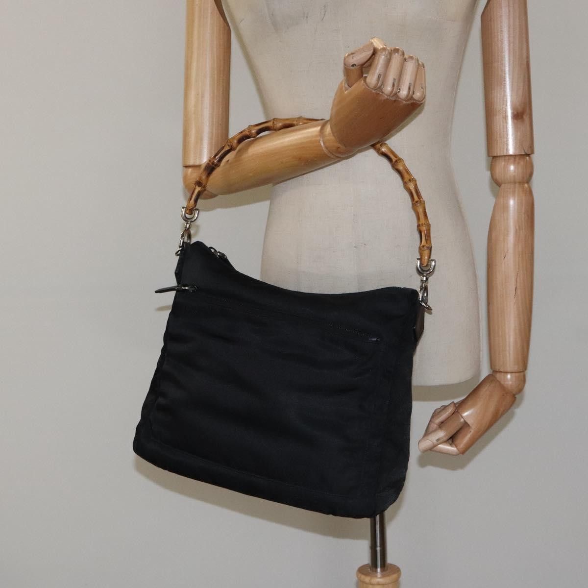 Gucci Gucci Vintage Bamboo Shoulder Bag Nylon Size ONE SIZE - 14 Thumbnail