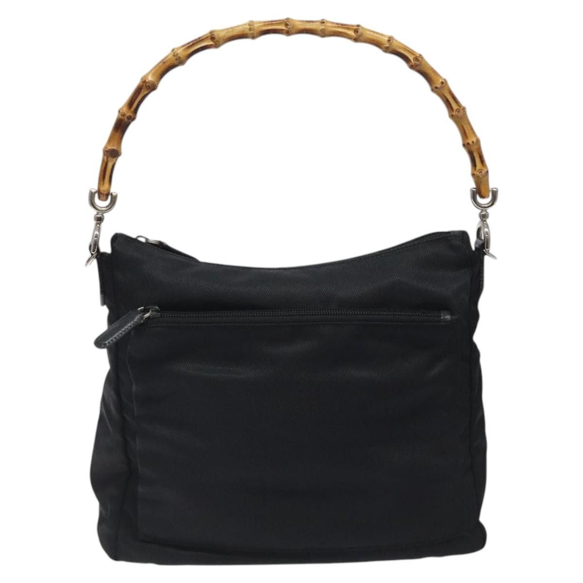 Gucci Gucci Vintage Bamboo Shoulder Bag Nylon Size ONE SIZE - 18 Thumbnail