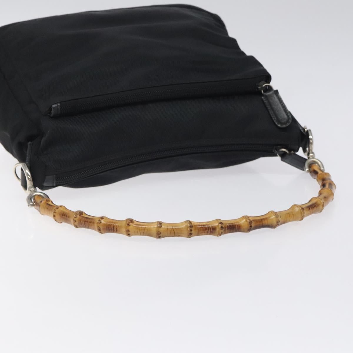 Gucci Gucci Vintage Bamboo Shoulder Bag Nylon Size ONE SIZE - 8 Thumbnail