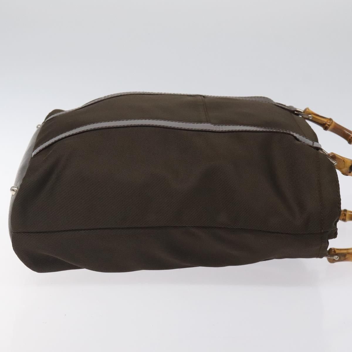 Gucci Gucci Vintage Bamboo Handle Tote Nylon Size ONE SIZE - 3 Thumbnail
